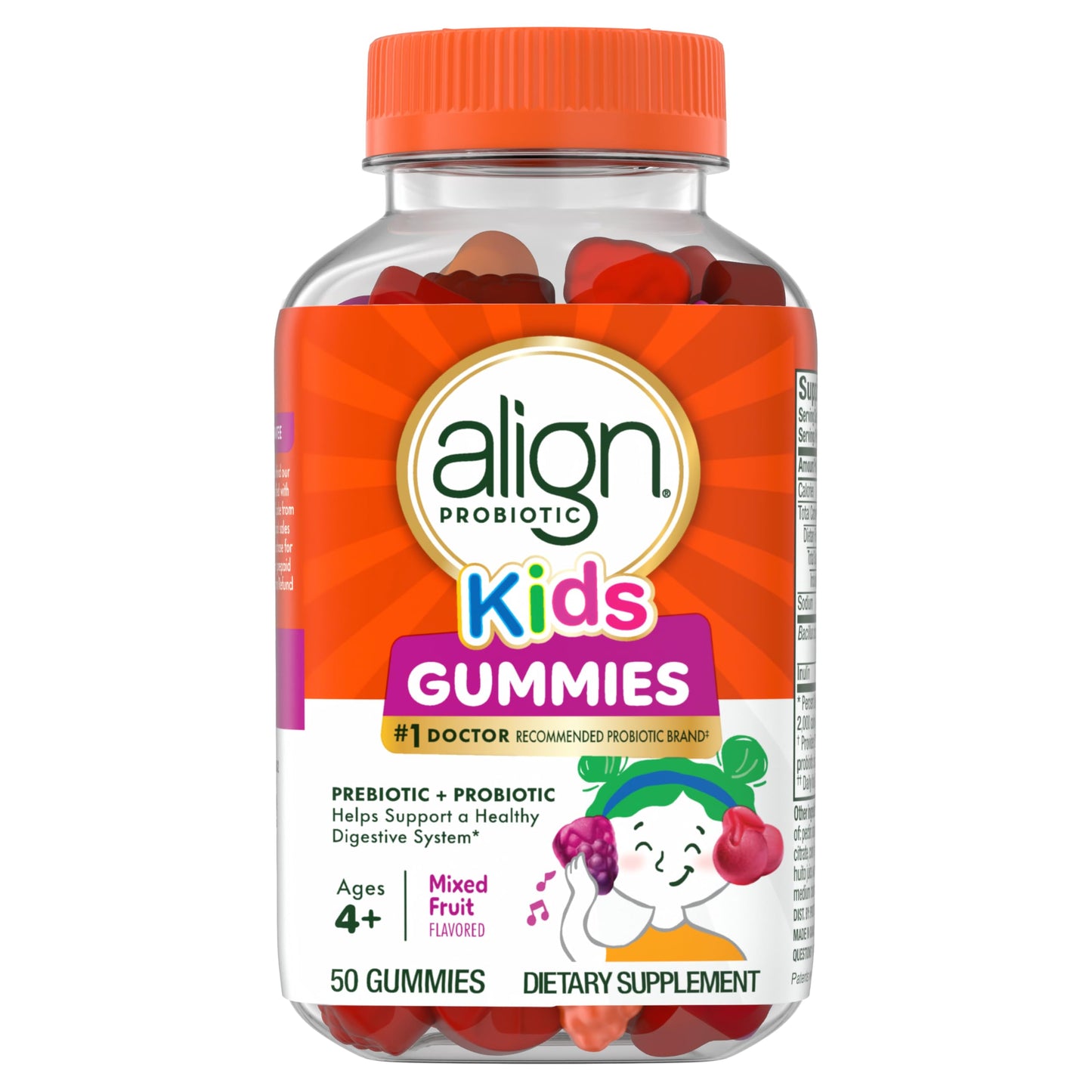 Align Probiotic, Kids Gummies, Prebiotic + Probiotic helps support a healthy digestive system*, #1 Doctor Recommended Probiotic Brand