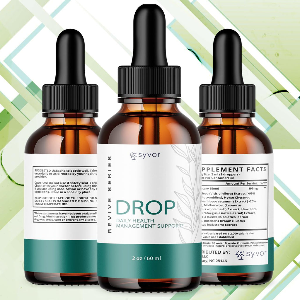 (3 Pack) Drop The Pounds Drops, Official Drop The Pounds Liquid Drops with All Natural Ingredients, Advanced Health Optimizer & Wellness Support with Premium Vitamins for Women & Men (90 Servings) Syvor buy supplements Au