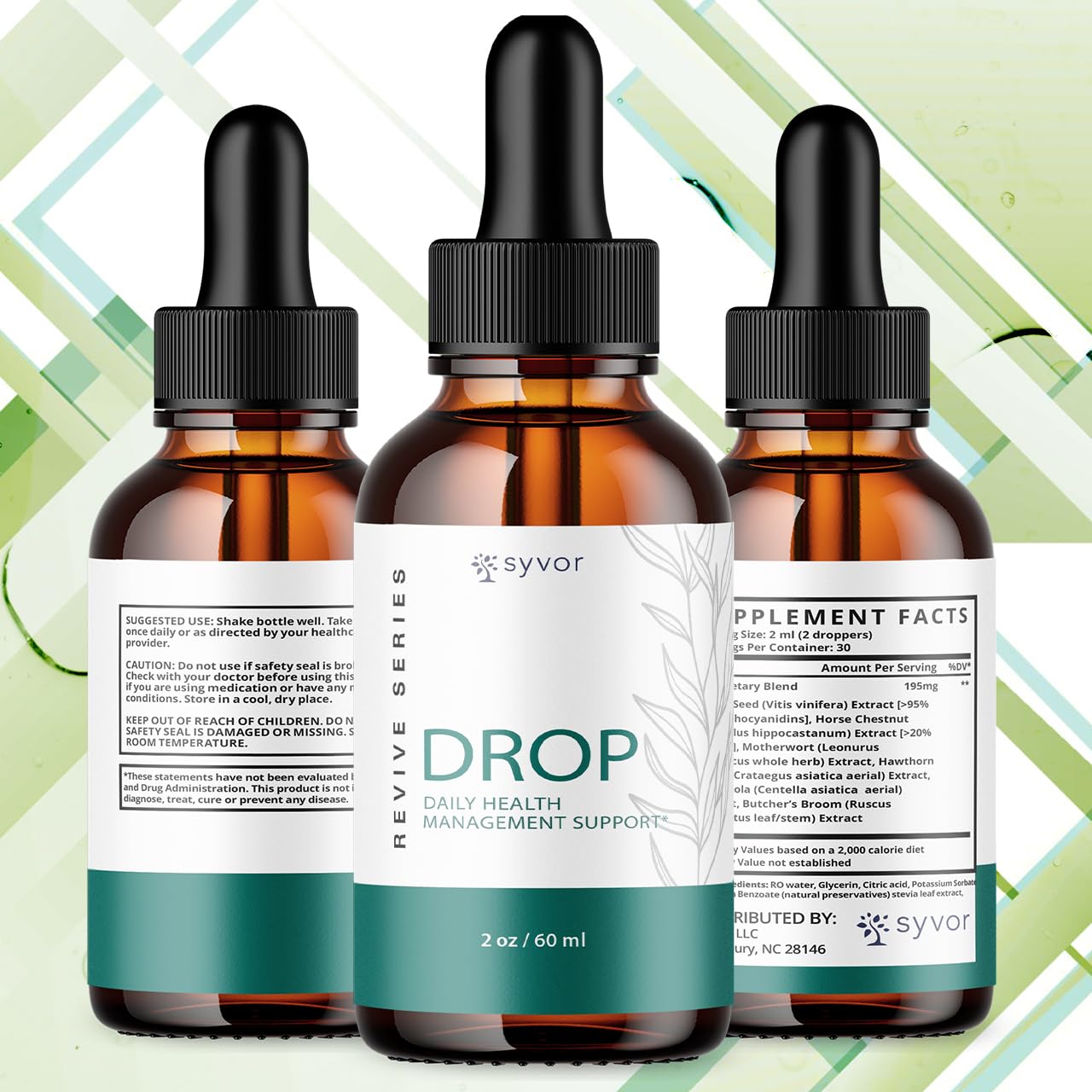 (3 Pack) Drop The Pounds Drops, Official Drop The Pounds Liquid Drops with All Natural Ingredients, Advanced Health Optimizer & Wellness Support with Premium Vitamins for Women & Men (90 Servings) Syvor buy supplements Au