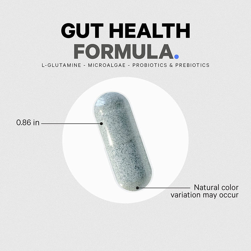 Codeage Gut Health Supplements Vegan Formula - L Glutamine, Zinc, Turkey Tail Mushroom Powder, Tonic Mushroom, Maitake, Micro Algae, Mineral, Licorice Root DGL - Probiotics, Prebiotics - 180 Capsules CodeageBuy Supplements Australia