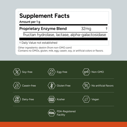 FODZYME® Home Kit Digestive Enzymes for Gut Health, Relief for Bloating, Gas, Constipation, Diarrhea, Abdominal Pain, Low FODMAP, 60 Dose FODZYMEBuy Supplements Australia