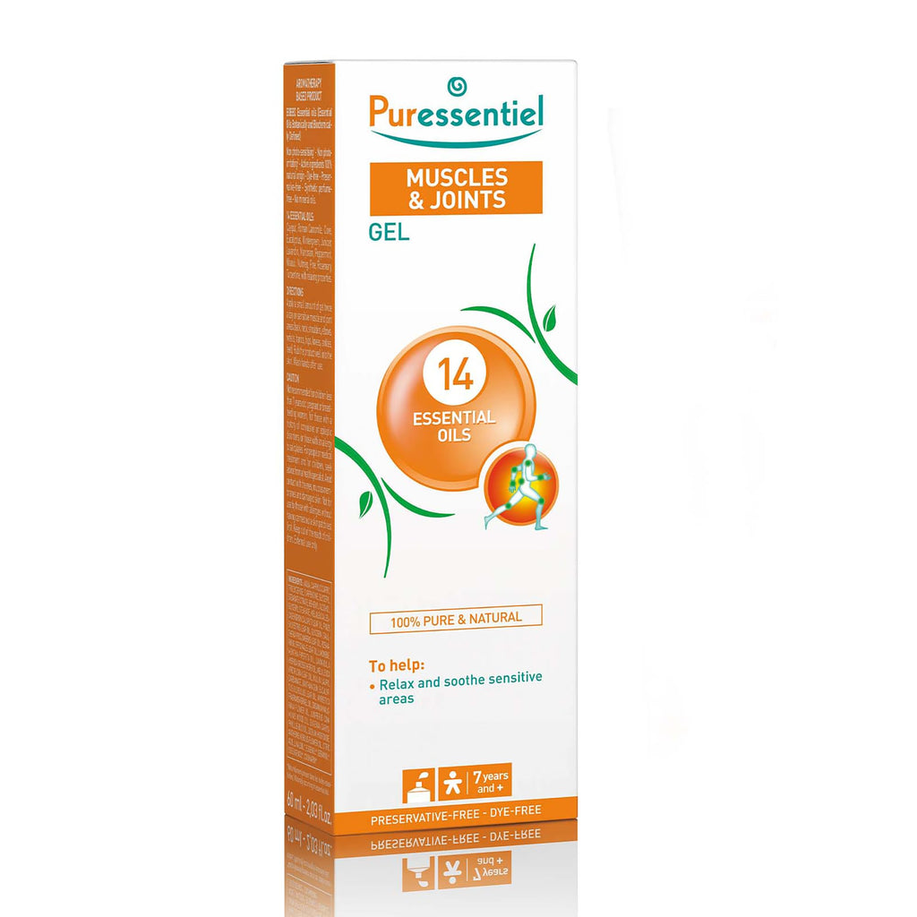 Puressentiel Muscles and Joints Gel - Soothing Gel for Muscle Relief and Knee Relief - Cooling Gel for Foot Relief - Back Gel - 2.02 oz PuressentielBuy Supplements Australia