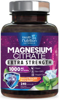Magnesium Citrate 1000mg Per Serving - Max Absorption Magnesium Powder Capsules for Muscle, Nerve, Bone and Heart Health Support, High Absorption Citrate Complex