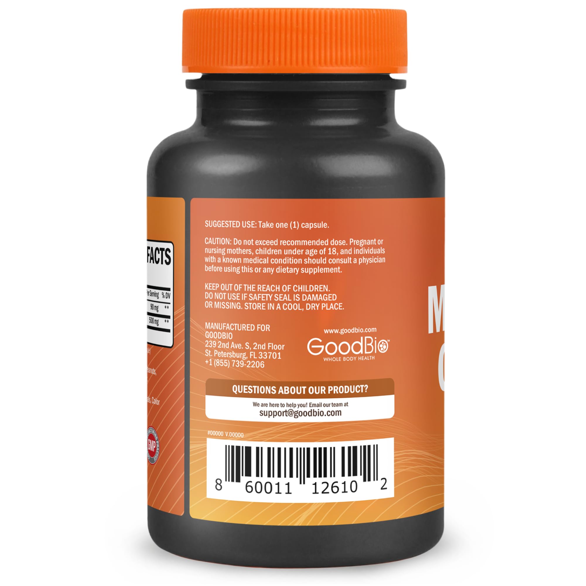 Magnesium Glycinate - High Absorption Magnesium Supplement 500mg Per Serving for Stress Relief, Sleep, Heart and Bone Health, Nerve Support - Non-GMO, Gluten-Free, Gentle on Stomach, 240 Capsules GOODBIOBuy Supplements Australia