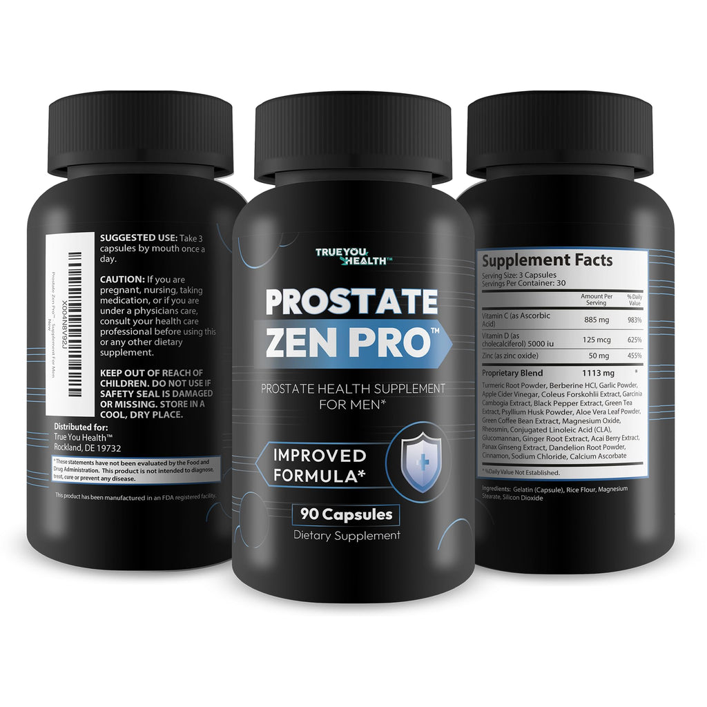 Prostate Zen Pro - Improved Formula - Our Best Prostate Health Supplement for Men - Our Best Prostate Support Supplement for Men’s Health - Natural Prostate Genix ProstaZen True You HealthBuy Supplements Australia