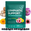 Lymphatic Drainage Supplement – 4,275 mg 21-in-1 Botanical Complex, Echinacea, Burdock Root, Red Clover, Elderberry & Dandelion, Supports Natural Detox & Healthy Circulation, 240 Softgels XINSZLIN buy supplements Au