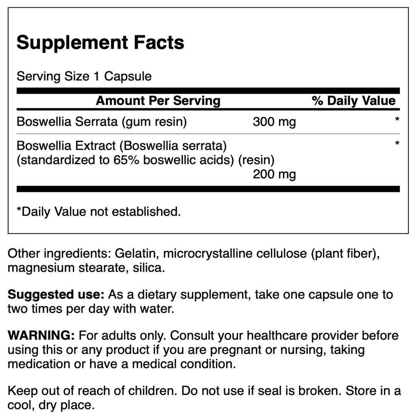 Swanson Boswellia Serrata - Whole Herb & Standardized Extract 120 Caps (2 Pack) SwansonBuy Supplements Australia