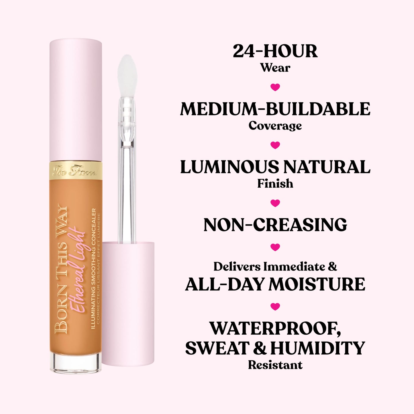 Too Faced Born This Way Ethereal Light Illuminating Smoothing Concealer | With Hyaluronic Acid, Conceals + Brightens Dark Circles, Non-Creasing + Waterproof, 0.16 Fl Oz, Oatmeal Too Faced buy supplements Au