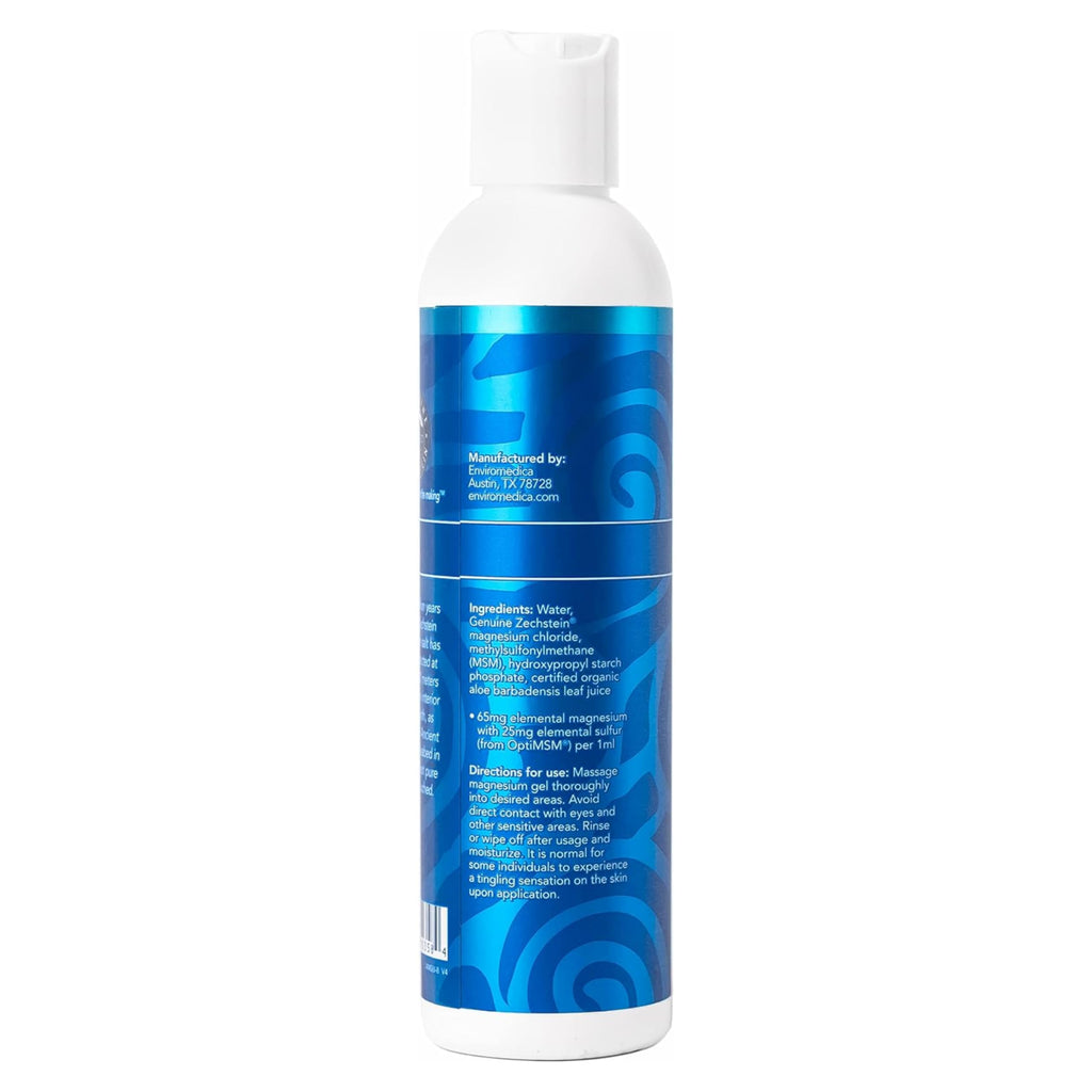 Ancient Minerals Magnesium Gel Ultra with OptiMSM and Aloe Vera - Topical Magnesium Gel Formula with MSM Best Used for Massage and Topical Application (8oz) Aus HealthcareBuy Supplements Australia