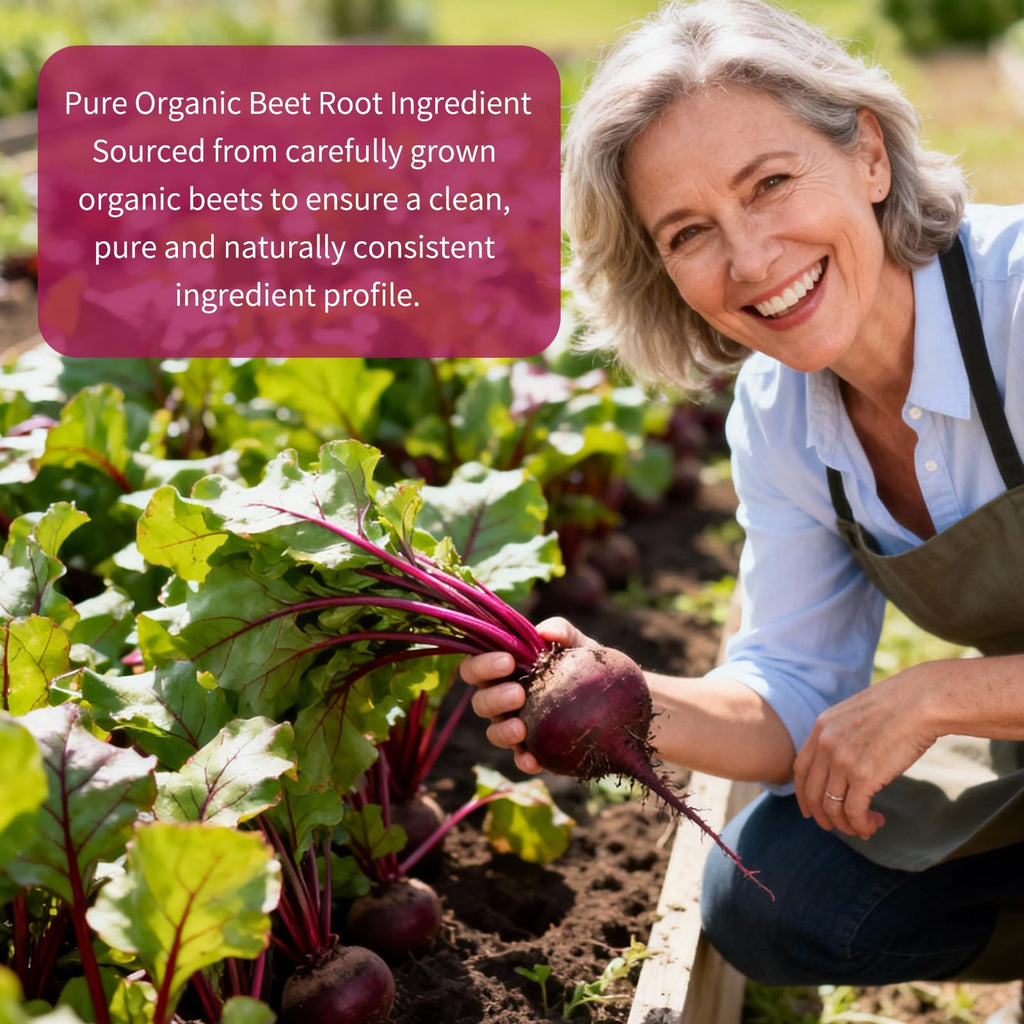 Vitarevive Organic Beet Root Capsules with Beetroot Extract 17850mg 21:1 Concentrated Beetroot Supplement Supports Circulation and Nitric Oxide
