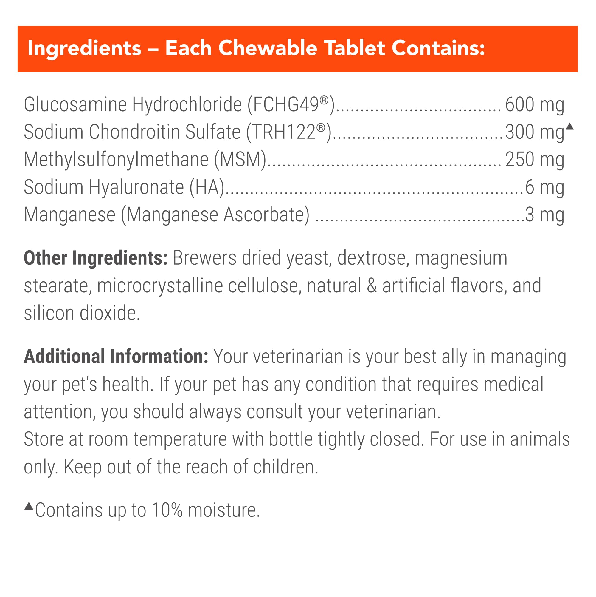 Nutramax Cosequin for Dogs Joint Health Supplement, Contains Glucosamine for Dogs, Plus Chondroitin, MSM and HA, Supports Healthy Joints, Chewable Tablets, 75 Count Nutramax LaboratoriesBuy Supplements Australia