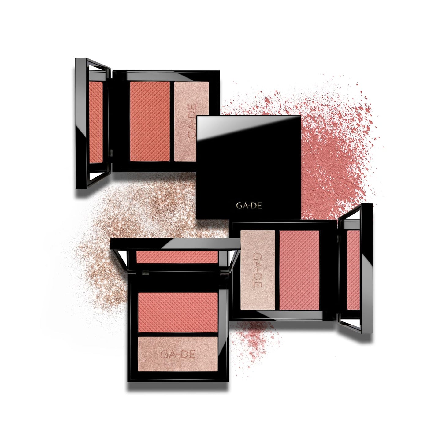 GA-DE Velveteen Blush and Shimmer Duet, 50 - Formulated with Micronized Pearls and Pigments for Sculpting Face and Décolleté - Paraben-Free - 0.26 oz GA-DEBuy Supplements Australia