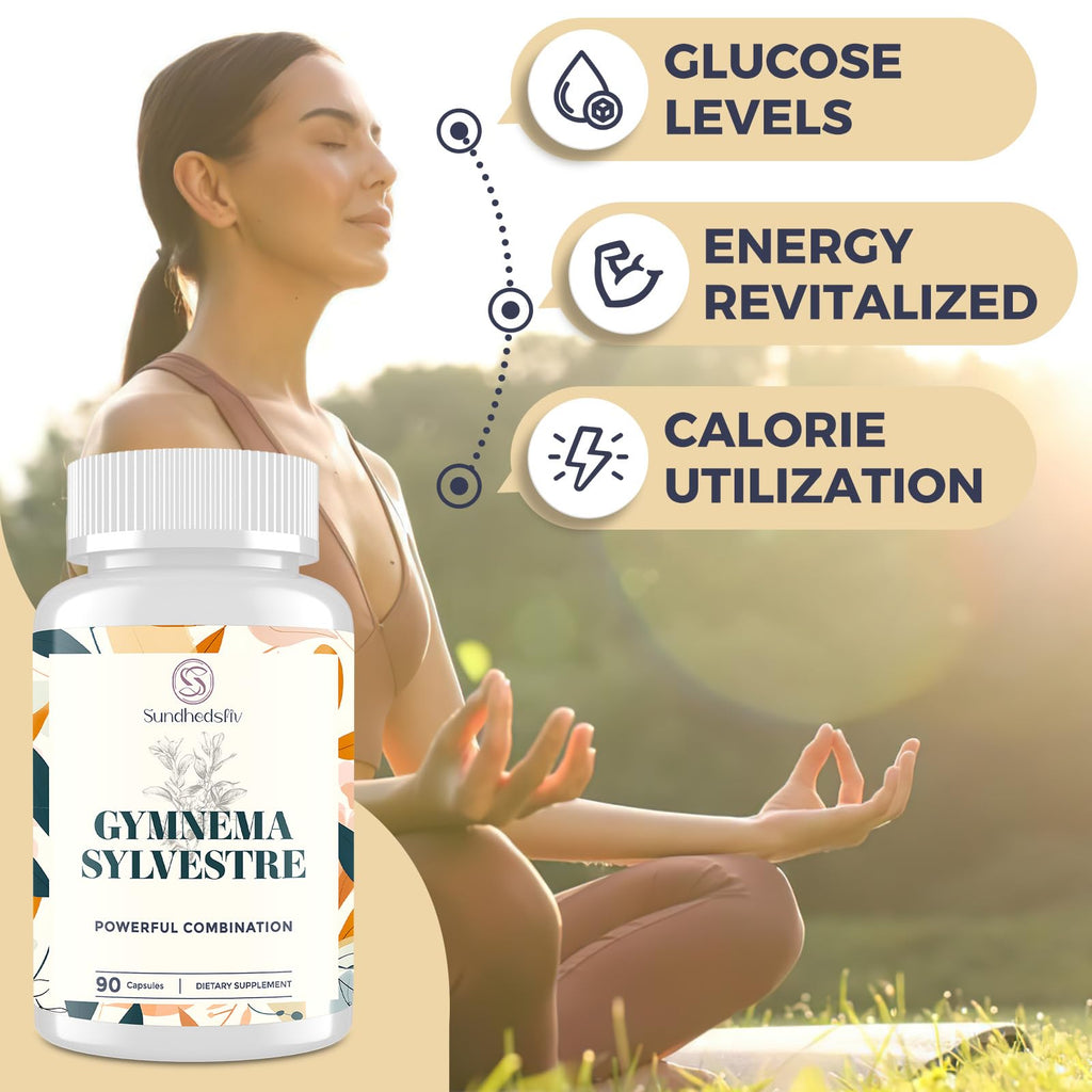 Sundhedsliv 16 in 1 Blxxd Sugr Effective Gymnema Sylvestre Supplement 2100MG | with Berberine, Cinnamon, Bitter Melon | Vitamins, Magnesium & Chromium | 90 Vegan Capsules SundhedslivBuy Supplements Australia
