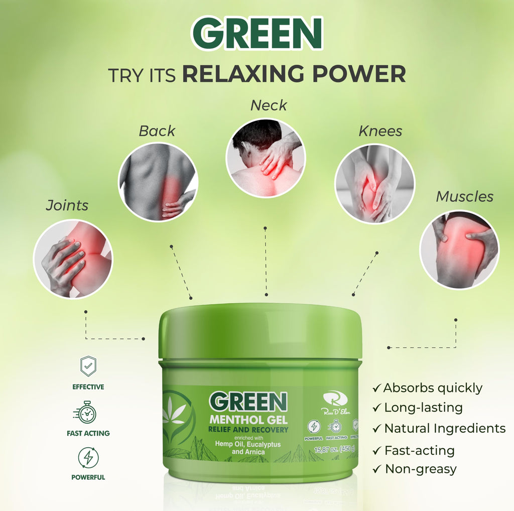 Ross D'Elen Green Menthol Gel - 2Pack Large Size (2) ROSS D'ELENBuy Supplements Australia
