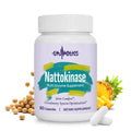 Gyumolics Nattokinase Supplement 10000FU with Organic Nattokinase, Serrapeptase, Bromelain, Curcumin, Vitamin E & Ginseng,
