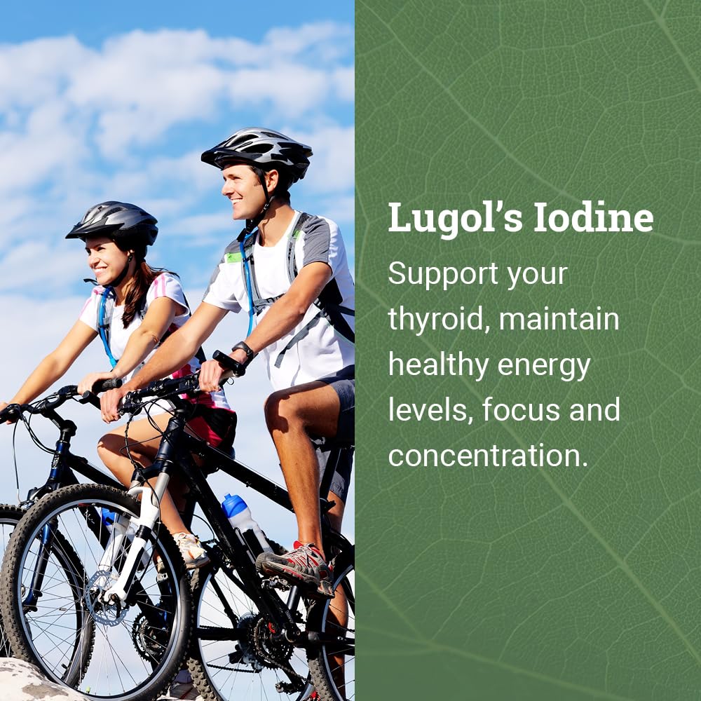 Organic Lugol's Iodine, Iodine and Potassium Iodide 2% Solution 3000 mcg - Liquid Supplement Drops for Thyroid Support for Women & Men, Metabolism Health, Detox Boost - Non-GMO, 395 Servings (2 Oz) Earth Harmony Naturals buy supplements Au