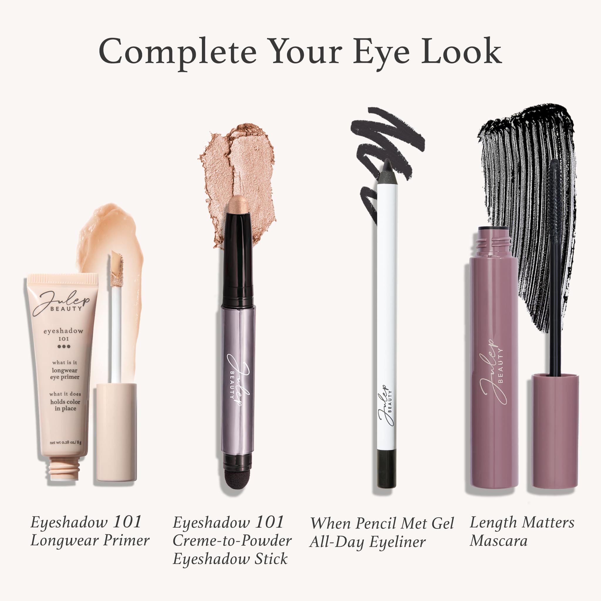 Julep Eyeshadow 101 Crème-to-Powder Waterproof Eyeshadow Stick Duo – Long-Lasting, Crease-Proof, Easy Apply with Built-in Smudger - Desert & Champagne JulepBuy Supplements Australia