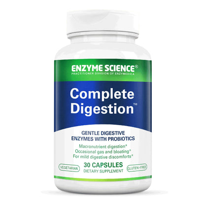 Enzyme Science Complete Digestion - Digestive enzymes for women and for men with probiotics - 3-in1 Gut Health Support for Digestion - Digestive health