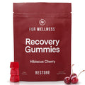 For Wellness Recovery Gummies Restore | Tart Cherry Energy Supplements with Electrolytes for Muscle Soreness, Post-Workout Performance & Recovery