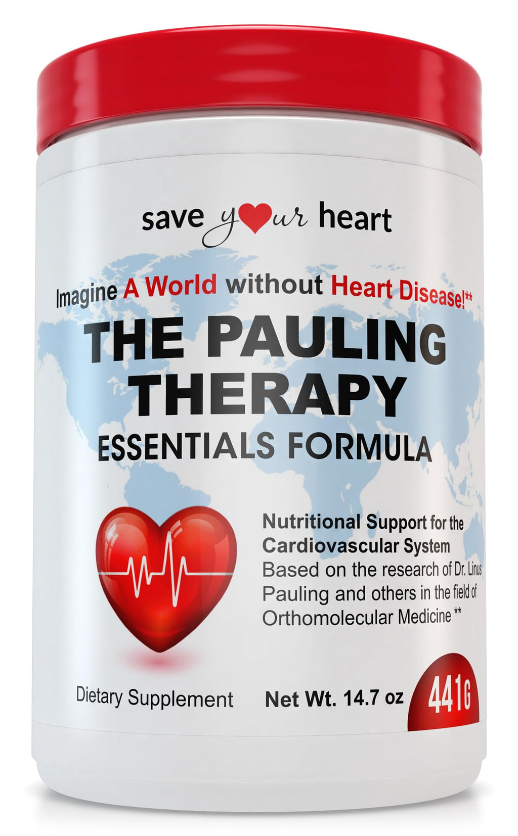 SAVE YOUR HEART Cardio Heart Health Powder Supplement - The Pauling Therapy Essentials Formula (PTEF) Healthy Vitamin C, B-12, L-Lysine, L-Arginine, Magnesium, Zinc + Vitamins, Minerals & Antioxidants SAVE YOUR HEARTBuy Supplements Australia