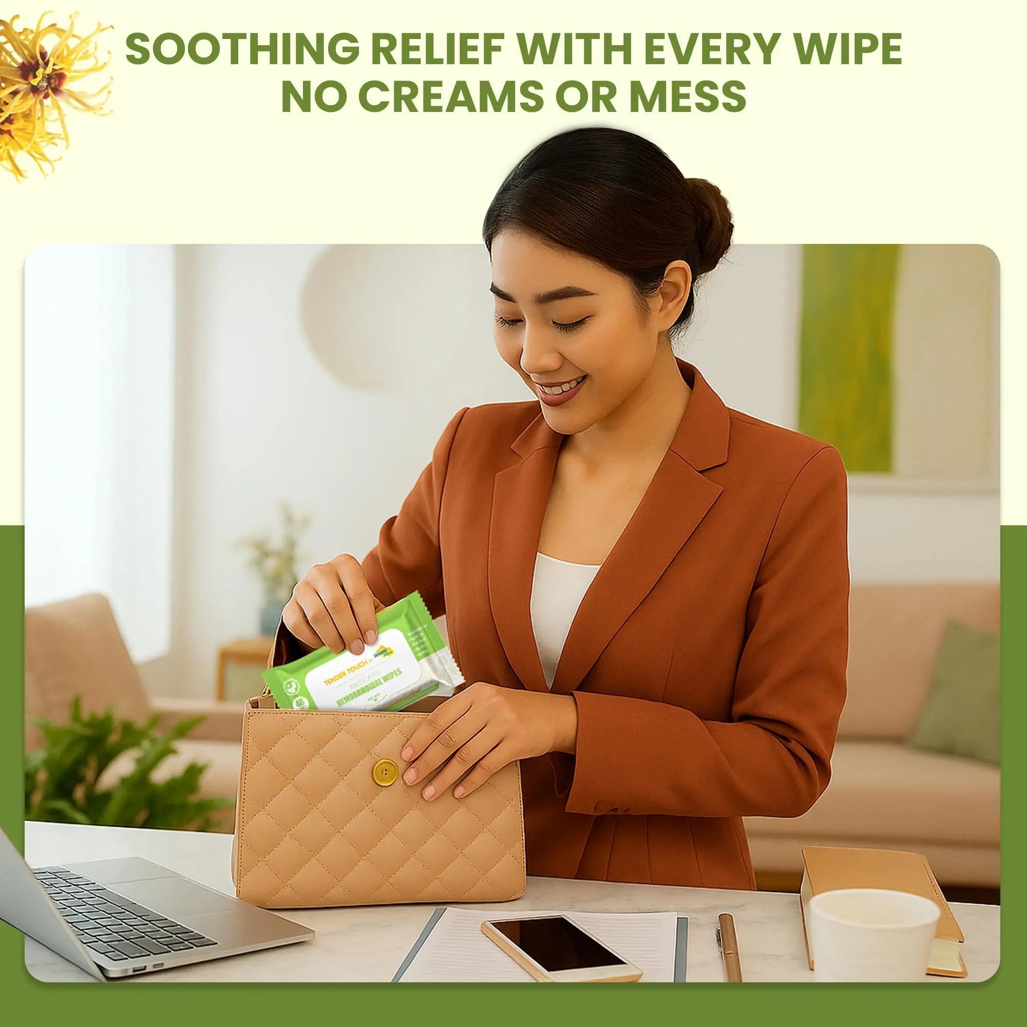 Tender Touch Hemorrhoid Wipes with Witch Hazel and Aloe, Flushable Medicated Wipes for Hemorrhoid and Vaginal Relief - Postpartum-Safe, Fragrance-free, Travel Size, 1 Pack, 48-ct. Diamond WipesBuy Supplements Australia