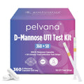 Pelvana D-Mannose UTI Kit for Women – UTI Test Strips & D-Mannose Supplement, At-Home Testing, Maintains Healthy Urinary Tract Balance, Flushes Impurities – 3 Bottles (120 Capsules) + 50 Test Strips PelvanaBuy Supplements Australia