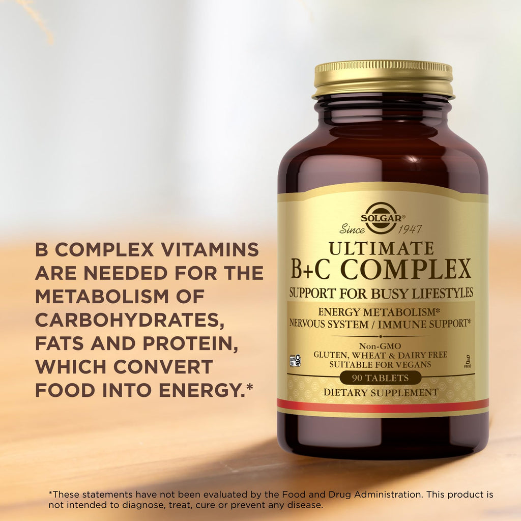 Solgar Ultimate B+C Complex Stress Formula 90 Tablets (Pack of 2) Solgar buy supplements Au