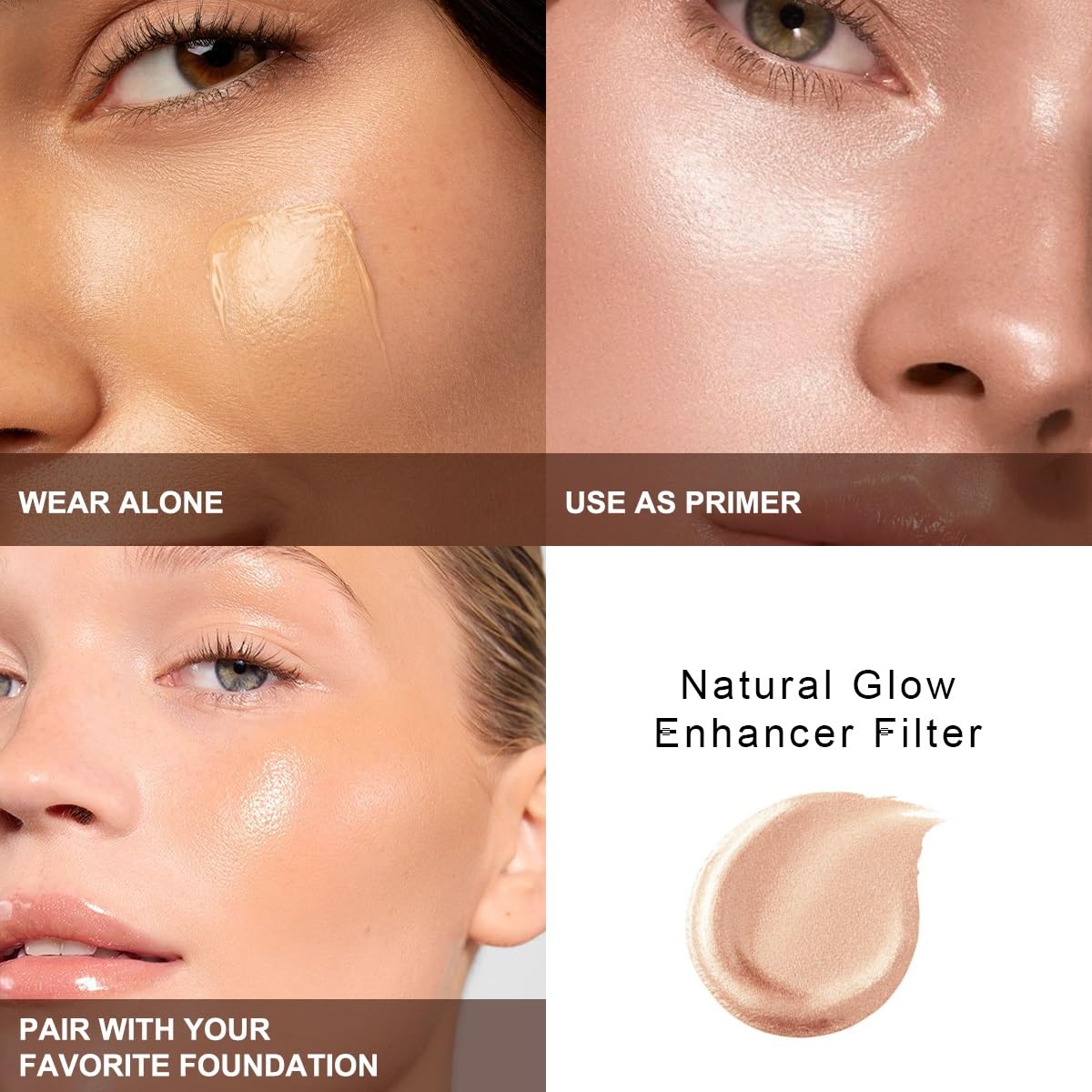 PHOERA Skin Glow Tint Foundation,Natural Radiant Flawless Filter Effect Silk Perfect Illuminating Foundation. (03 Medium) MeifenBuy Supplements Australia