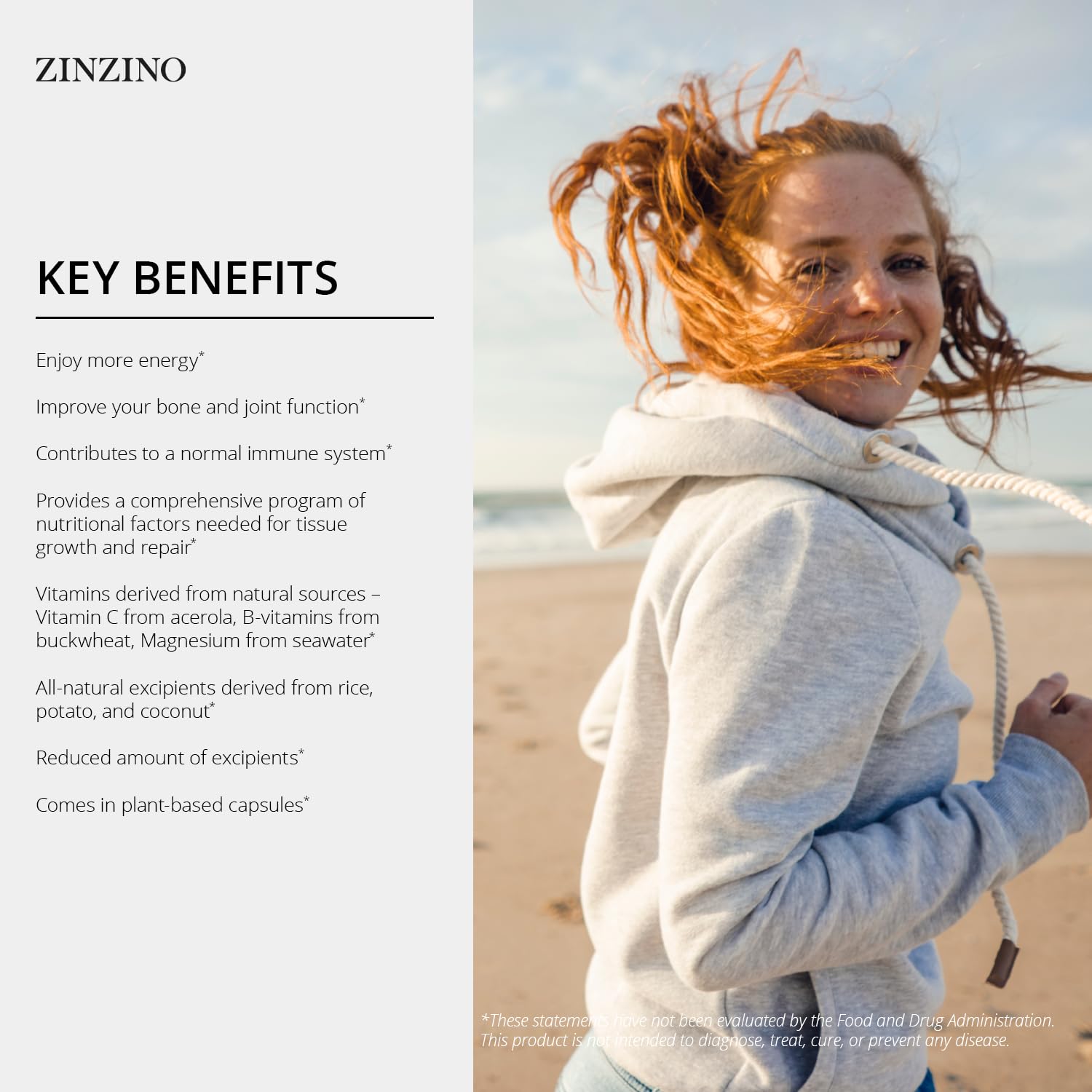 Zinzino Xtend + - Multi Immune Supplement - Essential Vitamins, Minerals & Vitamin C for Immune Support, Energy & Focus - 60 Capsules ZINZINOBuy Supplements Australia
