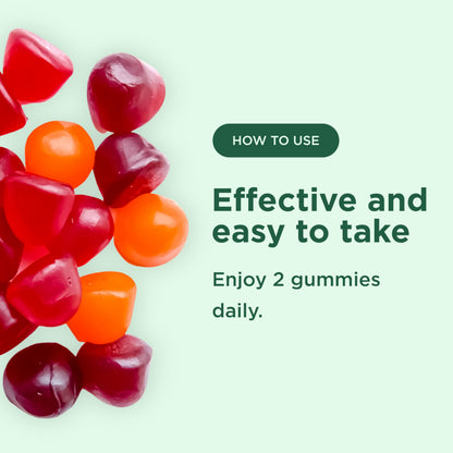 Yuve Natural Sugar Free Probiotic Gummies 5 Billion CFU, Helps with Constipation, Bloating & Leaky Gut - Vegan, Gluten-Free & Non-GMO - 60ct