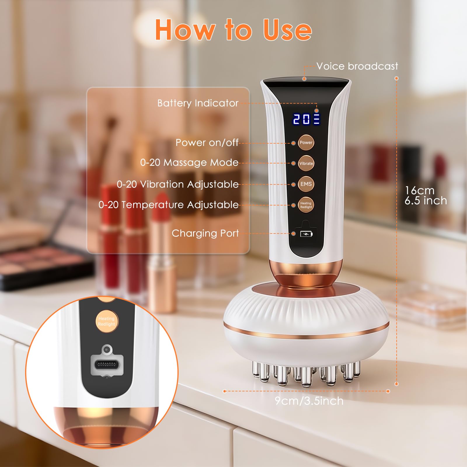 4-in-1 Body Sculpting Machine - Lymphatic Drainage Massager - Anit Cellulite Massage Tool Help Reduce Stretch Marks & Cellulite & Fat, Pain Relife Devices for Body (Belly, Legs, Arms, Butt, Low Back) Choufaly buy supplements Au