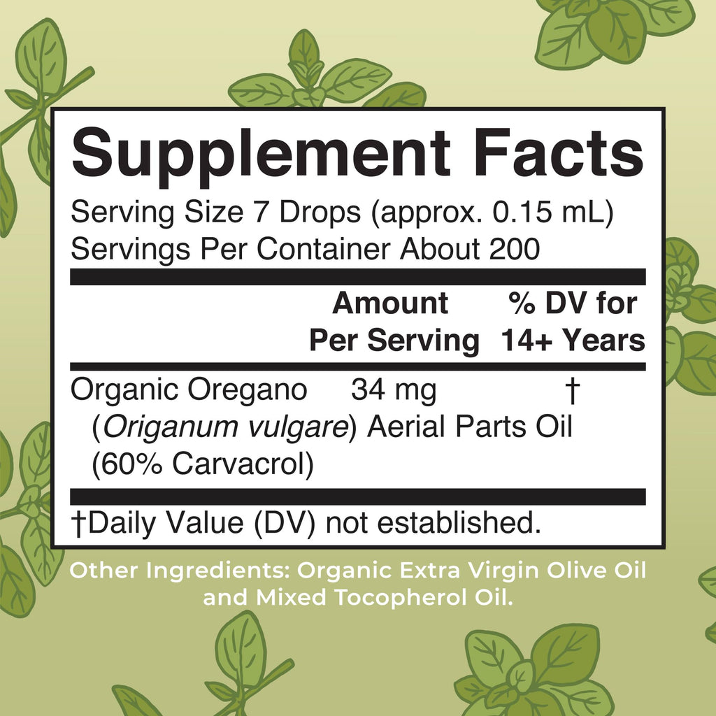 MaryRuth Organics Oregano Oil Drops | 6 Month Supply | USDA Organic Oil of Oregano Liquid | Herbal Blend for Immune Support | Digestive Health | Overall Health