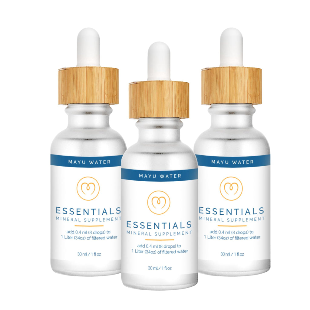 MAYU Trace Mineral Drops - 3 Bottles - 80+ Full-Spectrum Ionic Minerals for Water - Great-Tasting Mineral Supplement for Hydration - Magnesium, Potassium & Zinc - No Additives - 90 Servings mayu buy supplements Au