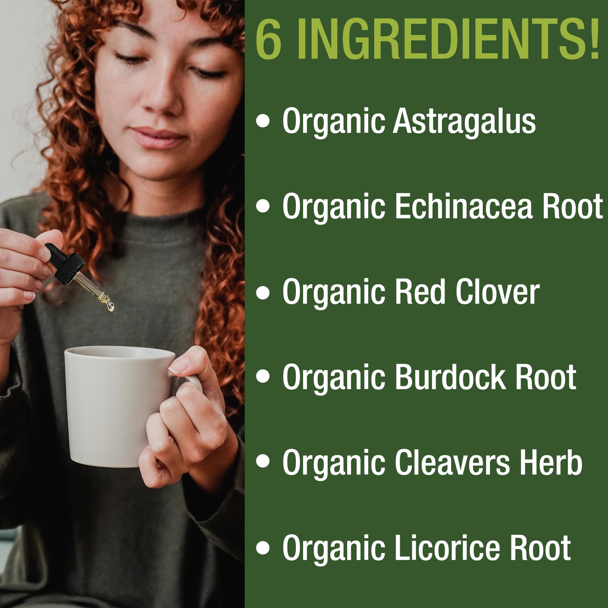 USDA Organic Lymphatic Drainage Drops. Sugar Free, Tasty 6-in-1 Lymph System Support for Detox, Cleanse. Vegan Supplement with Astragalus, Echinacea, Red Clover, Cleavers Herb, Licorice & Burdock Root Peak Performance buy supplements Au