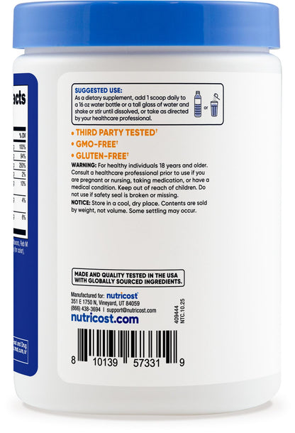 Nutricost Electrolyte Complex Powder (60 Servings, Blue Raspberry) - Hydration Supplement Drink Mix with Vitamins and Minerals