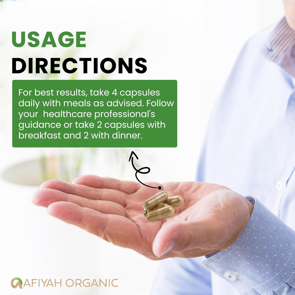 Afiyah Organic - Premium Quality Costus Igneus (Insulin Plant) Capsules - Easy to Swallow 120 Veggie Capsules (1 Month Supply) - Made in the USA - Including Complete Health Support Program Afiyah OrganicBuy Supplements Australia