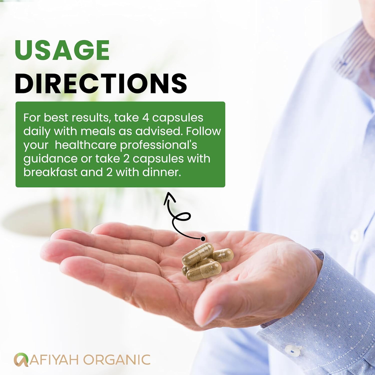 Afiyah Organic - Premium Quality Costus Igneus (Insulin Plant) Capsules - Easy to Swallow 120 Veggie Capsules (1 Month Supply) - Made in the USA - Including Complete Health Support Program Afiyah Organic buy supplements Au