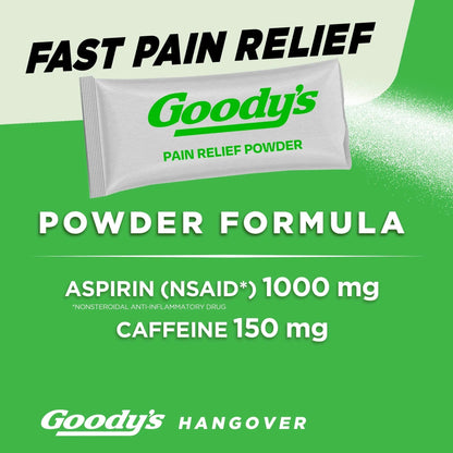 Goody's Hangover Powders, Fast Pain Relief & Boost of Alertness Berry Citrus, 4 ct (Pack of 1) Goody'sBuy Supplements Australia