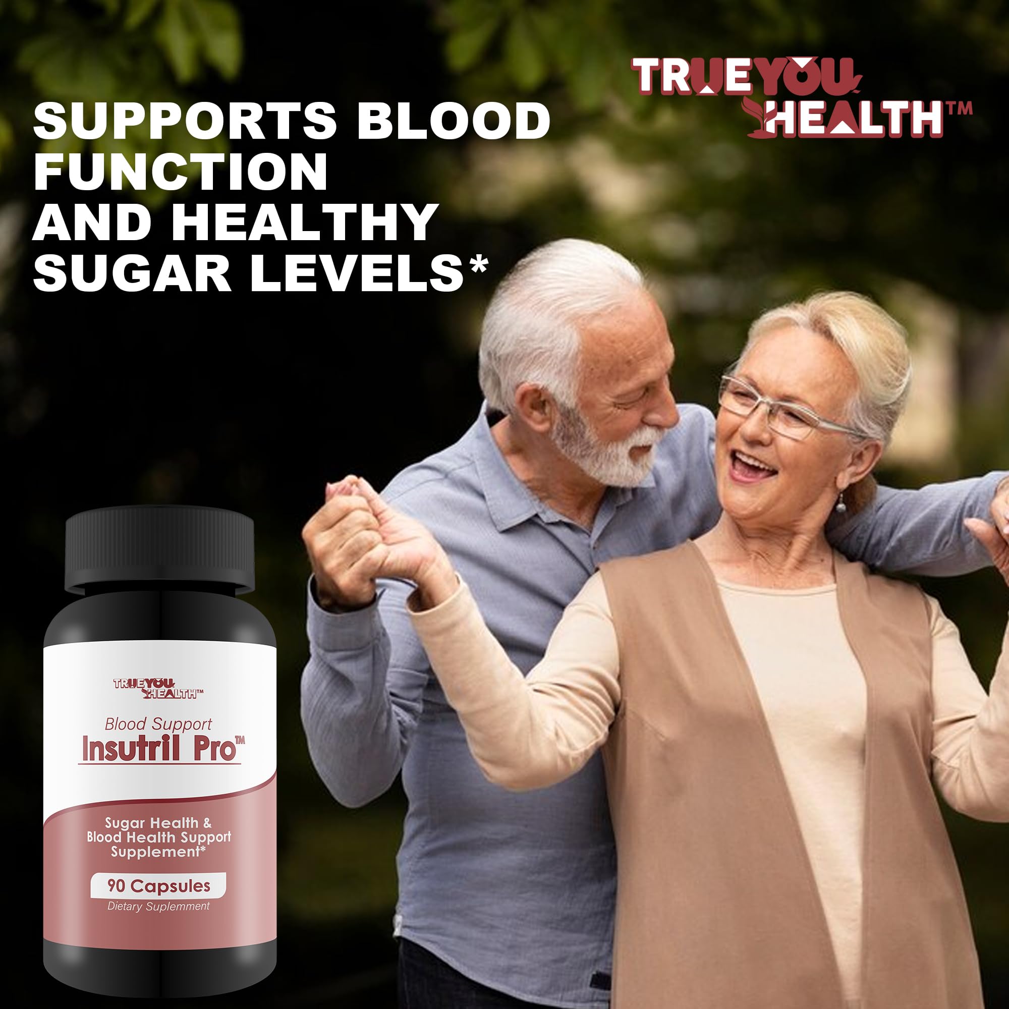 Blood Support Insutril Pro - Our Best Sugar Health & Blood Health Support Supplement - Circulatory Health Support - Blood Balance Blood Boost Blood Circulation Supplements - Health Blood Balance Pills True You HealthBuy Supplements Australia