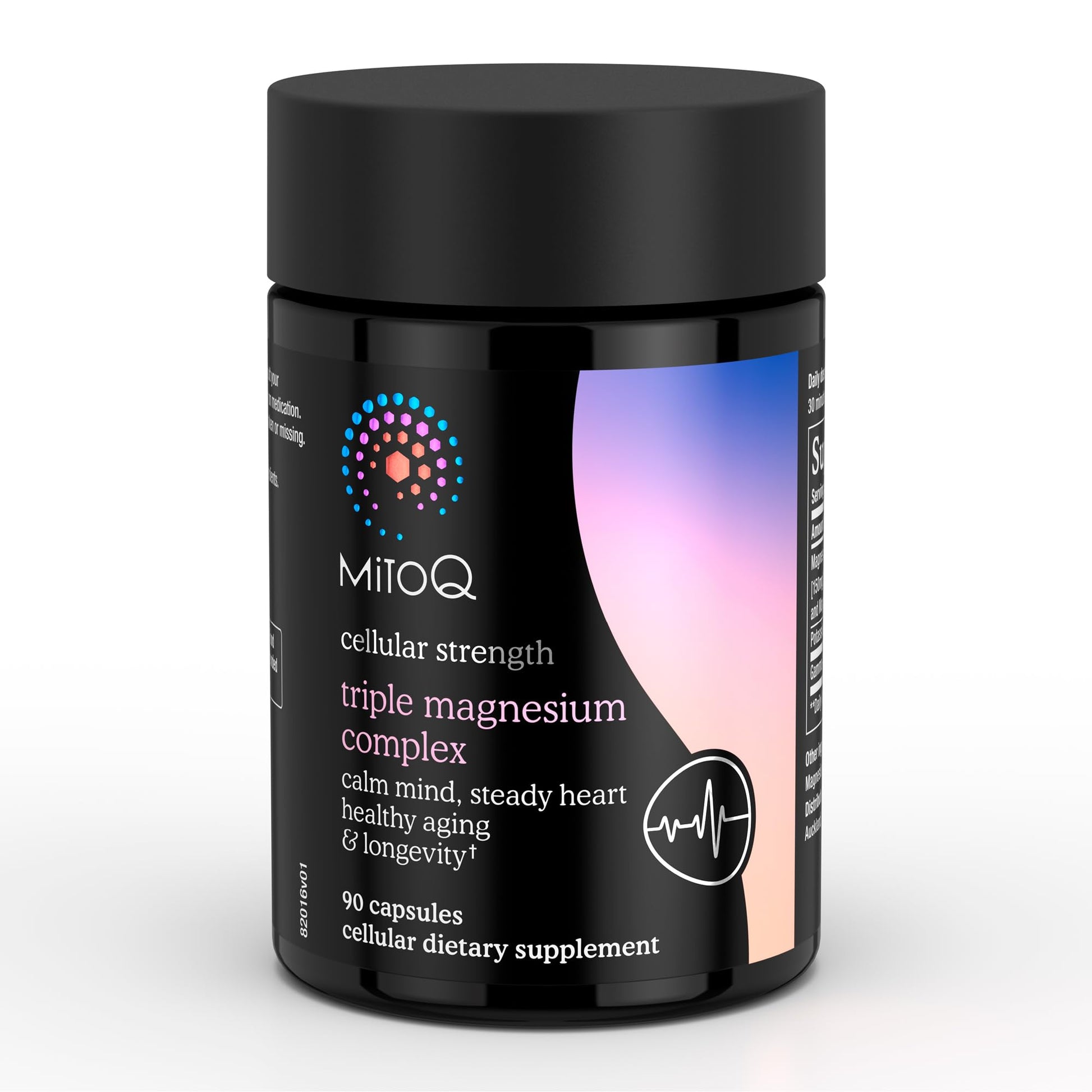 MitoQ Triple Magnesium Complex | Magnesium Glycinate, Taurinate, Oxide with GABA for Heart Health, Stress Management, & Deeper Sleep | High Absorption | 90 Capsules MitoQ buy supplements Au