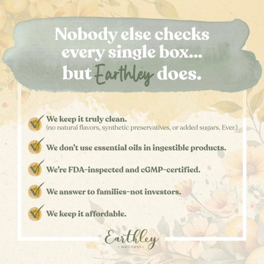 Earthley Wellness Feel Better Fast, All-Natural Relief for Minor Ailments, Organic Herbal Formula, Supports Immune & Digestive Health, Echinacea Root and More