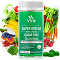 Sugar-Free Real Organic Fruits, Super Greens and Veggies Gummies | 35+ Nutritious & Healthy Greens, Fruits, and Vegetables for Improved Immunity, Skin Health & Energy Boost|60 Vegan Gummies VVN NaturalsBuy Supplements Australia
