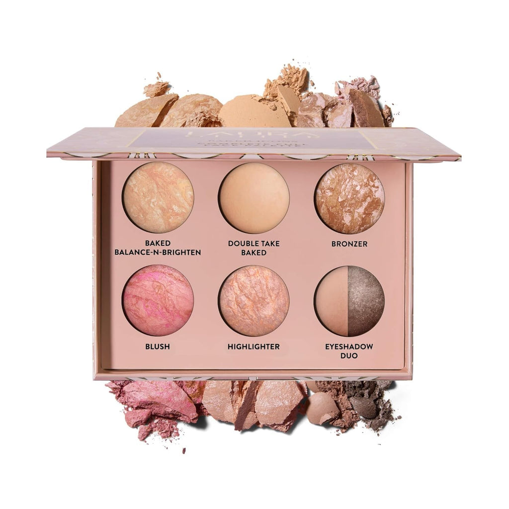 LAURA GELLER Baked Icons Complete Full Face Palette, Light | All-in-One Makeup Palette with Baked Foundations, Blush, Bronzer, Highlighter, Eyeshadows | Coverage for Mature Skin | Travel-Friendly LAURA GELLER NEW YORK buy supplements Au
