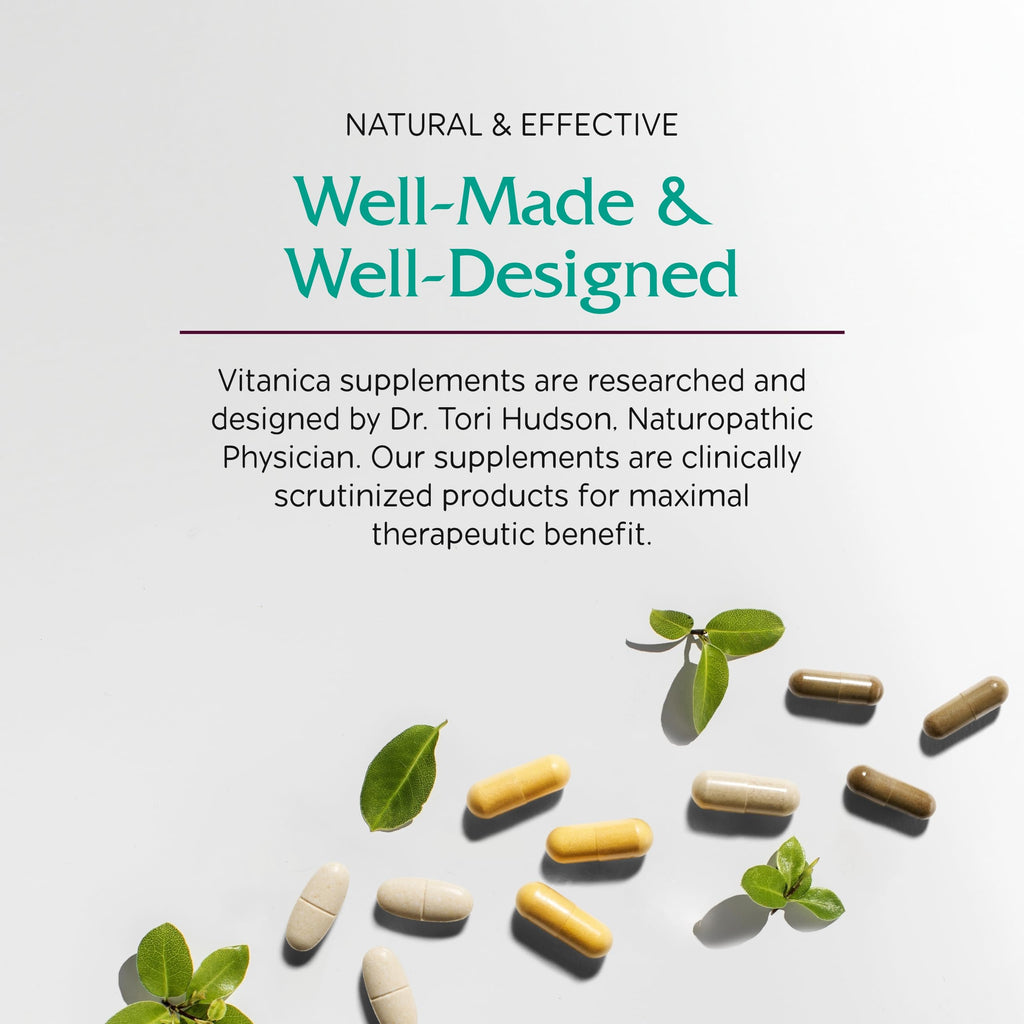 Vitanica VasoBlend - Heart Health Supplement with Folic Acid, Magnesium, CoQ10 & Terminalia Arjuna Bark - Heart Health Supplement - Consumer Line - 90 Vegan Caps VitanicaBuy Supplements Australia