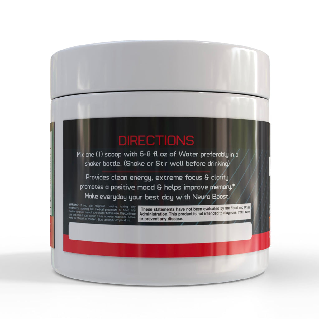 GMU SPORT Nootro-Prime Brain Boost - Focus Brain Supplement - Mushroom Supplement Powder with Alpha GPC, Nootropic Brain Supplements for Memory and Focus with Lions Mane, 30 Servings, Tropical Flavor GMU SPORTBuy Supplements Australia