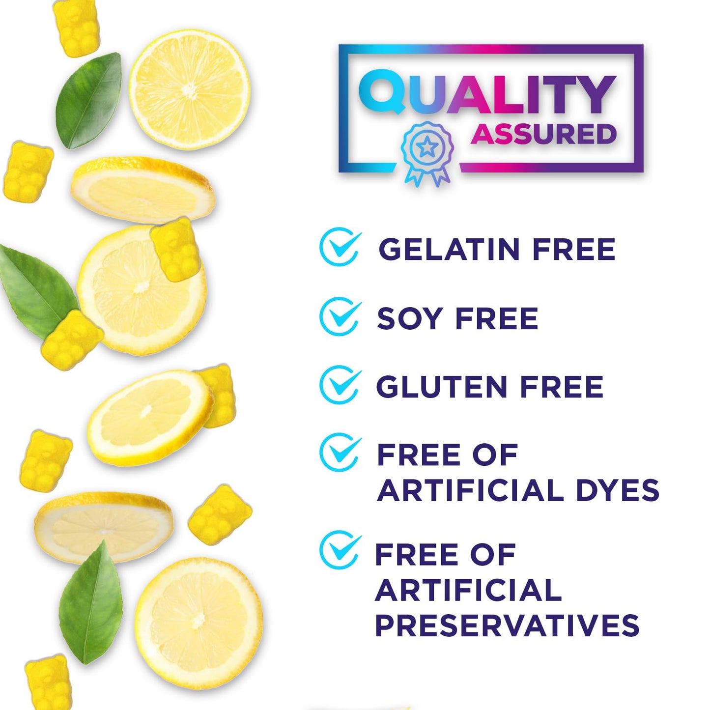 Hydration Electrolyte Gummies - Daily Liquid Replenisher Gummy - Electrolyte Multiplier with Minerals, Potassium & Real Salt - Vegan, Non-GMO - Tasty Lemon Flavor Hydration Electrolytes
