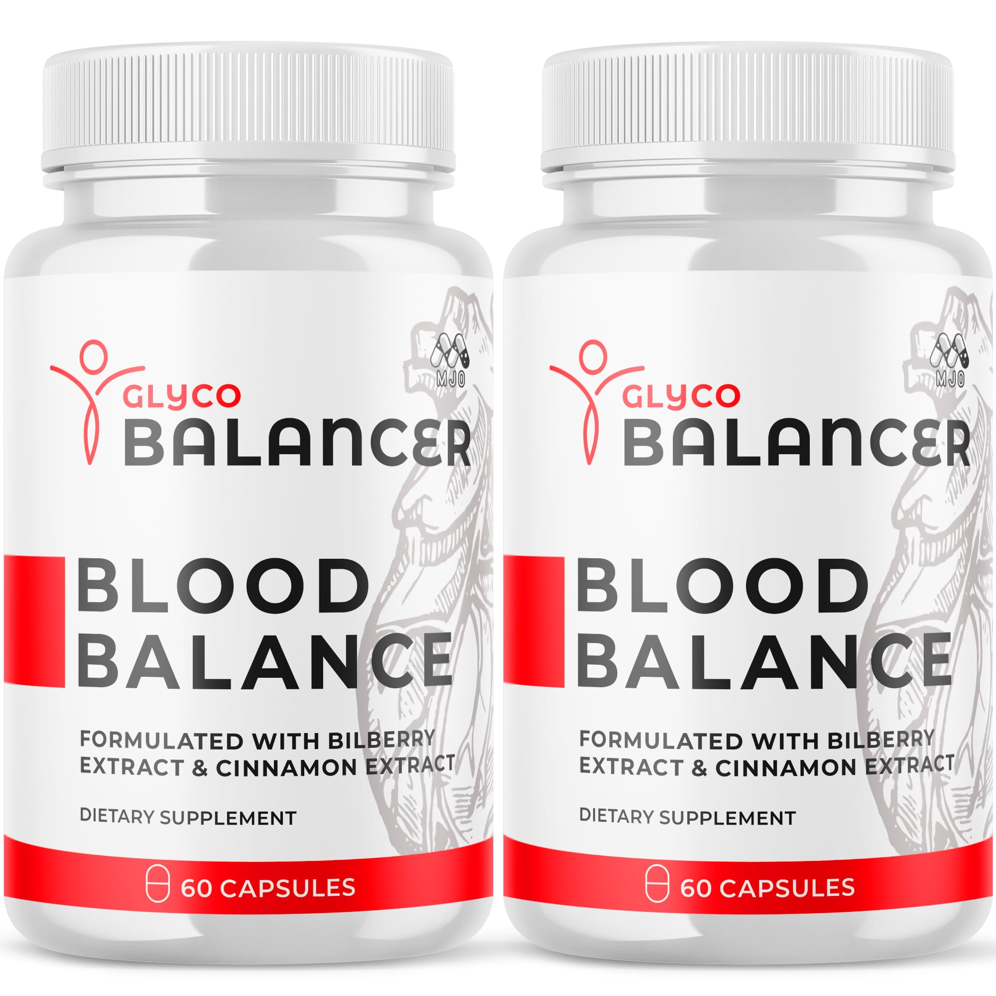 (2 Pack) Glyco Balancer Capsules, Official GlycoBalancer Health Support Pills with All Natural Ingredients, Glyco Balancer Advanced Health Support with Premium Vitamins for Women & Men (120 Capsules) MJO buy supplements Au