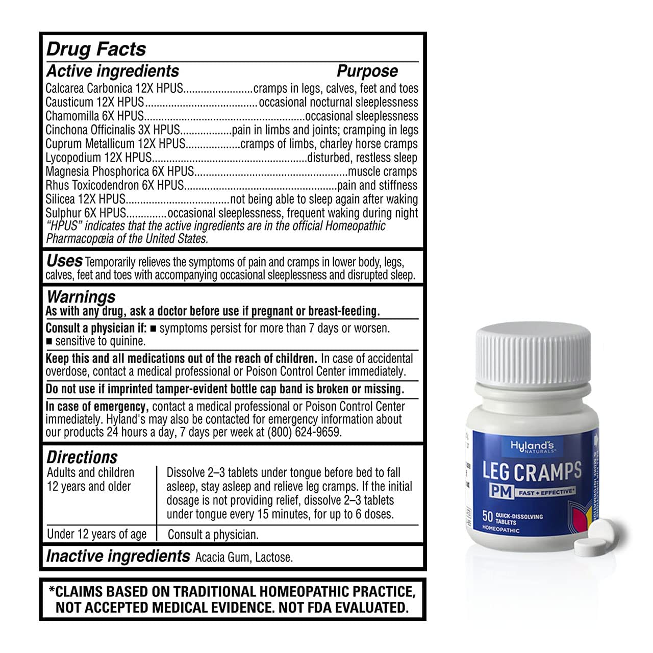 Bundle of Hyland's Leg Cramps Tablets, 100 Count and Leg Cramps PM Nighttime Formula, Natural Relief of Calf, Foot and Leg Cramps, 50 Count Hyland'sBuy Supplements Australia