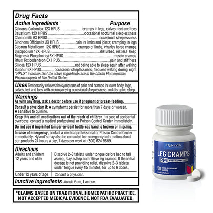 Bundle of Hyland's Leg Cramps Tablets, 100 Count and Leg Cramps PM Nighttime Formula, Natural Relief of Calf, Foot and Leg Cramps, 50 Count Hyland'sBuy Supplements Australia