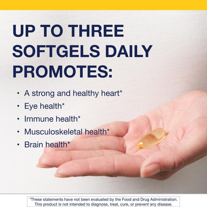 Metagenics OmegaGenics EPA-DHA 1000 mg - High Potency Omega-3 Fish Oil Supplement for Heart, Brain & Joint Health* - Sustainably Sourced - 60 Softgels MetagenicsBuy Supplements Australia